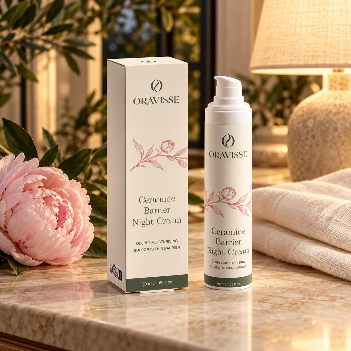 Ceramide Barrier Night Cream — in a premium skincare ritual