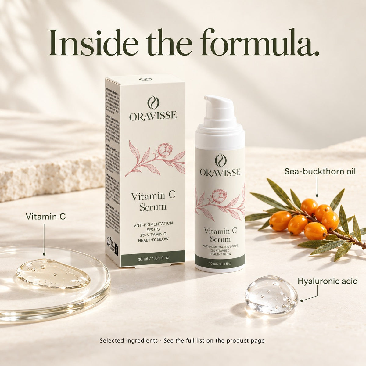 Vitamin C Serum — formula ingredients